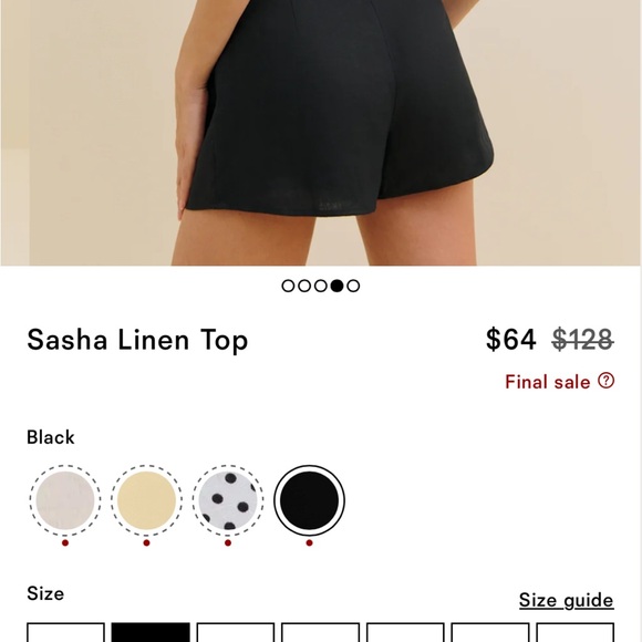 Reformation Sasha linen top - Picture 5 of 5